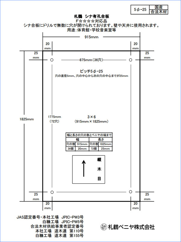 有孔合板5φ-25